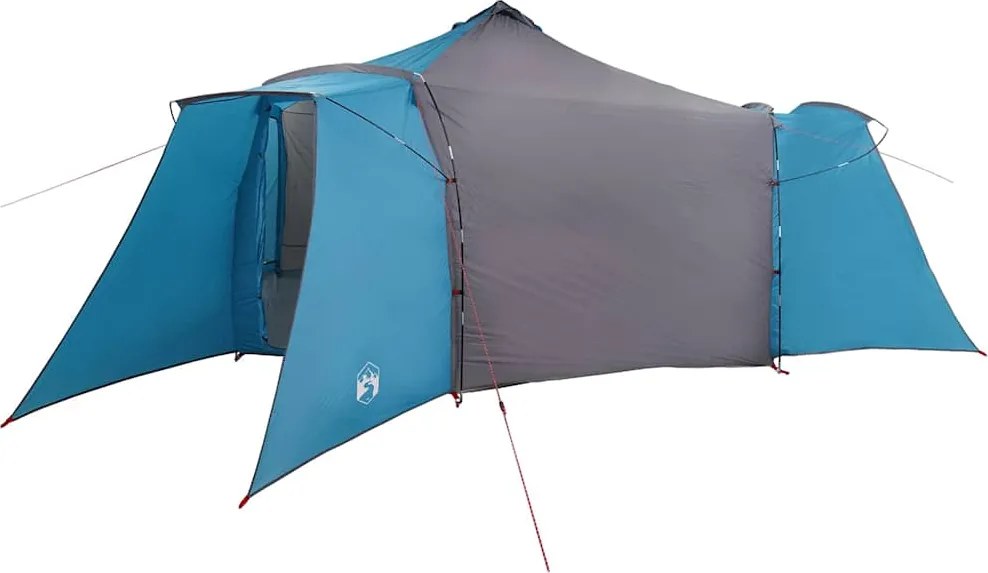 vidaXL Tipi sátor tetővel Kék és Szürke 492 x 492 x 275 cm szövet