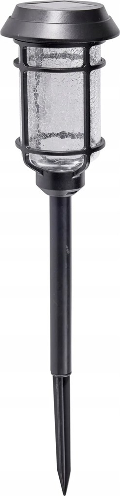 LED-es beszúrós napelemes kerti lámpa változtatható színek fekete 42cm 1db