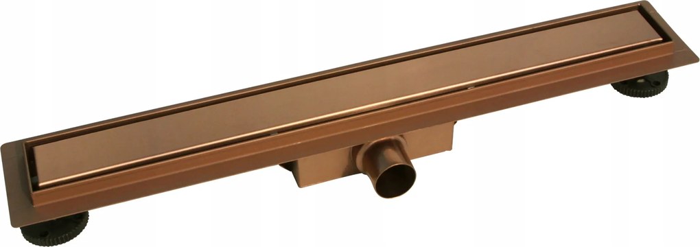 Lineáris Lefolyó 80 CM Kétoldalas Mély Ülepítő Rozsdamentes Acél Réz