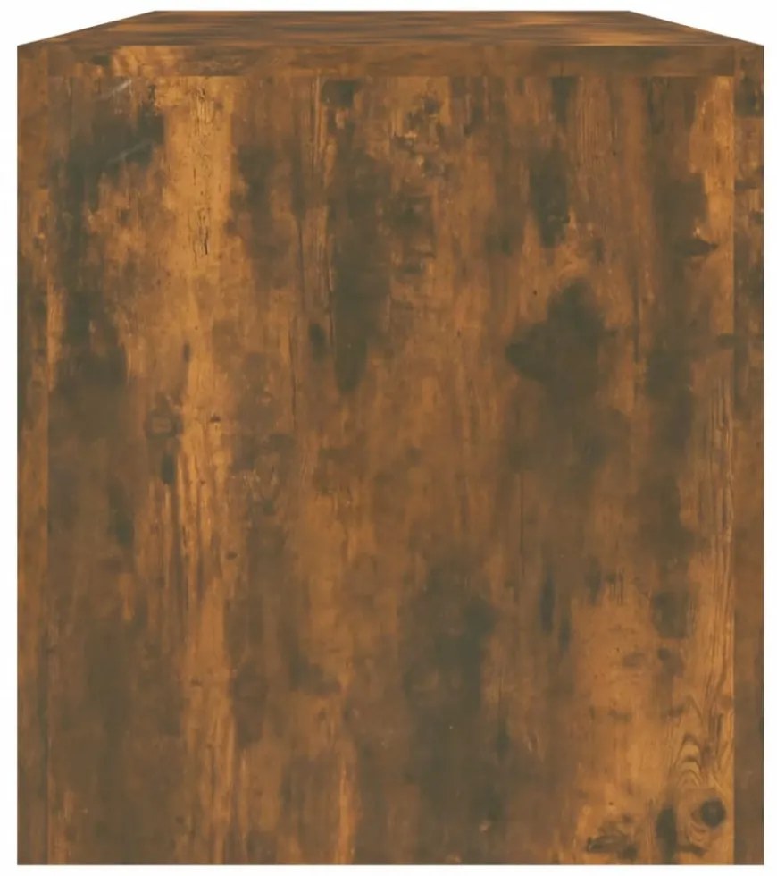 füstös tölgy színű TV-szekrény LED-lámpákkal 140 x 36,5 x 40 cm