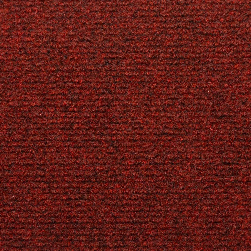 30 db öntapadós lépcsőszőnyeg, 65 x 21 x 4 cm, bordói piros, téglalap alakú széllel