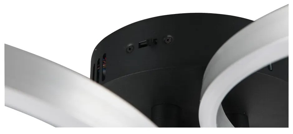 Fekete-ezüstszínű LED dimmelhető mennyezeti lámpa Caruso – Trio