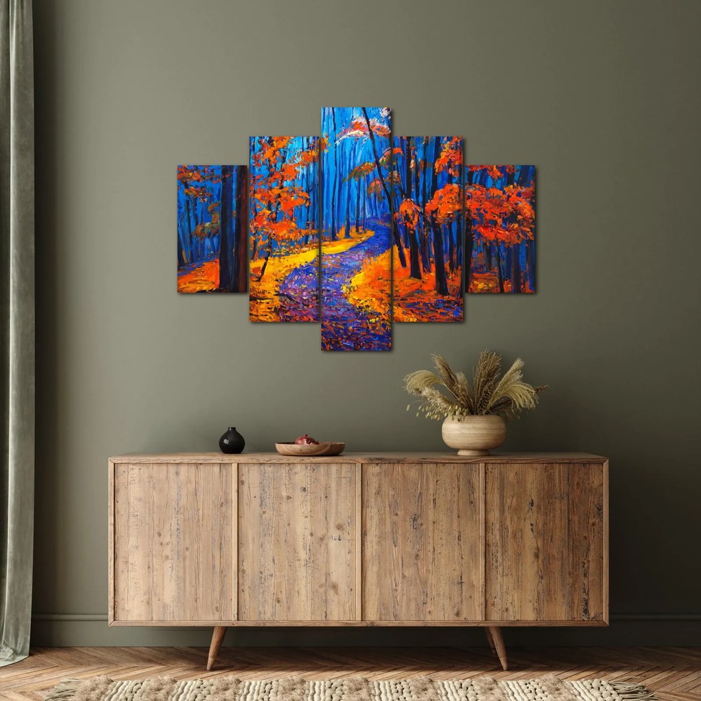 Egy őszi erdő képe (150x105 cm)