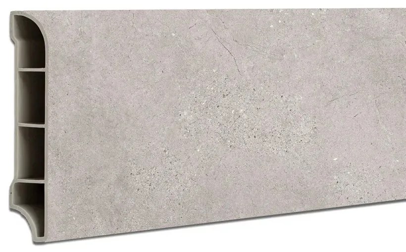 Vinyl SPC padlószegély Aurora fagyos mészkő 2400x60x12 mm