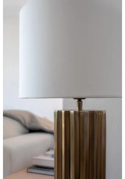 Markslöjd 108669 - Asztali lámpa HASHIRA 1xE27/40W/230V fehér/réz