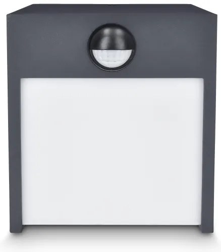 Brilagi-LED kültéri fali lámpa szenzorral TERNI LED/12W/230V antracit IP44