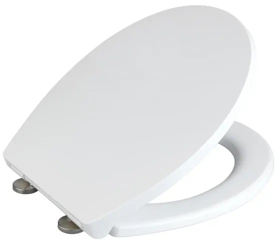 WENKO 24516100-WC WC-ülőke 300/350 KG teherbírás, 37x44,5 cm, fehér/ezüst