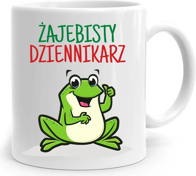 Riporter Újságíró Bögre Békás Újságíró fényképes nyomtatással