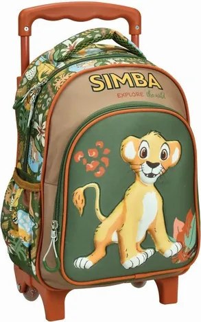 Disney Az Oroszlánkirály Explore gurulós ovis hátizsák, táska 30 cm