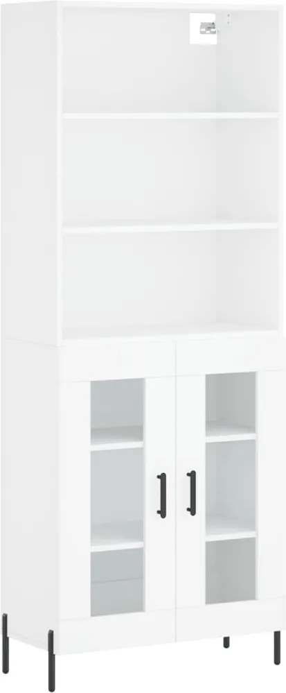 vidaXL fehér szerelt fa magasszekrény 69,5 x 34 x 180 cm