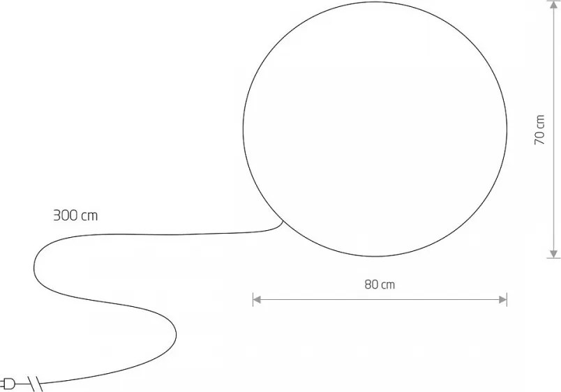Kültéri Dekorációs Lámpa Opál CUMULUS