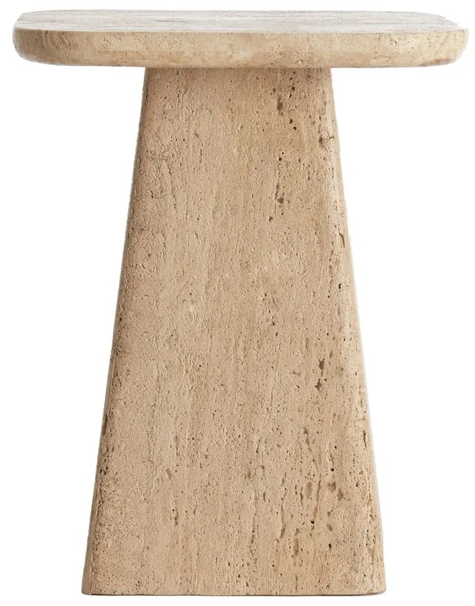 Tárolóasztal kő asztallappal 40x40 cm Kepami – Light &amp; Living