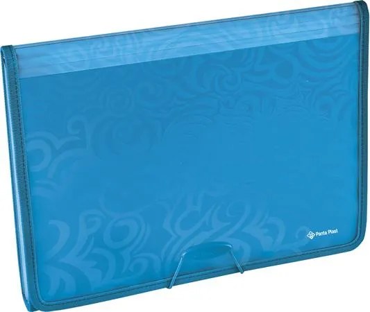 Harmonikamappa, A4, 6 részes, PP, gumis, PANTA PLAST Tai Chi, kék (INP0410007703)