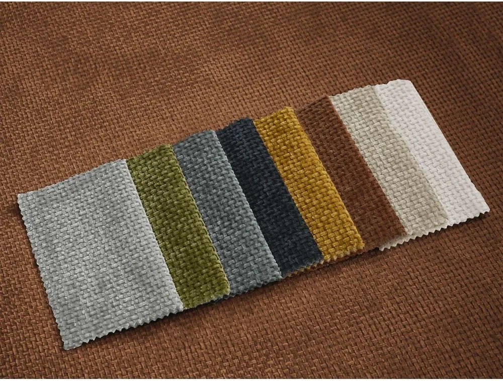 Narancssárga zsenília kinyitható kanapé 228 cm Neyo – Bobochic Paris