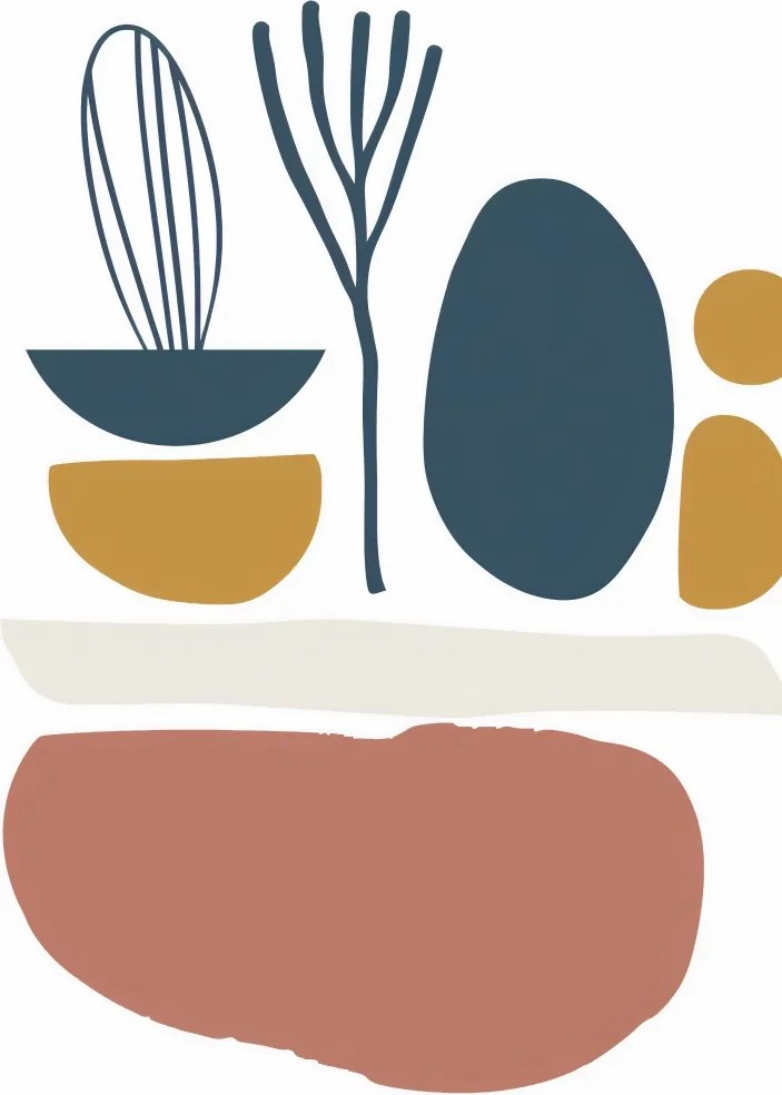 Poszter 61x90,5cm Stílusos Növényzet