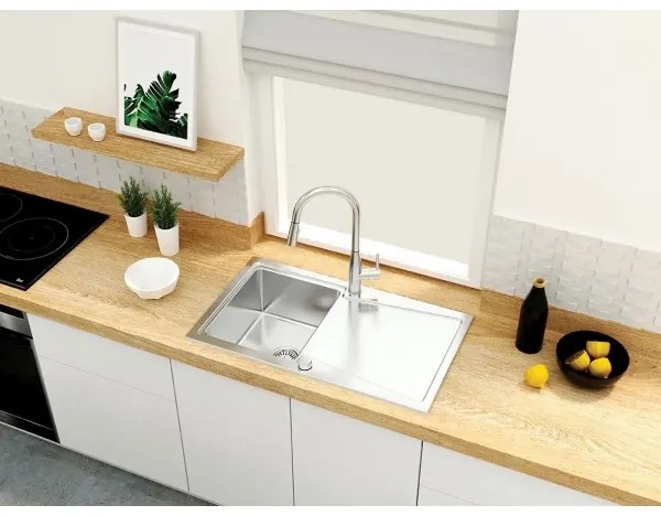 Deante BDH_072M - Mosogatócsap kihúzható permetezővel LUKRECJA fényezett króm