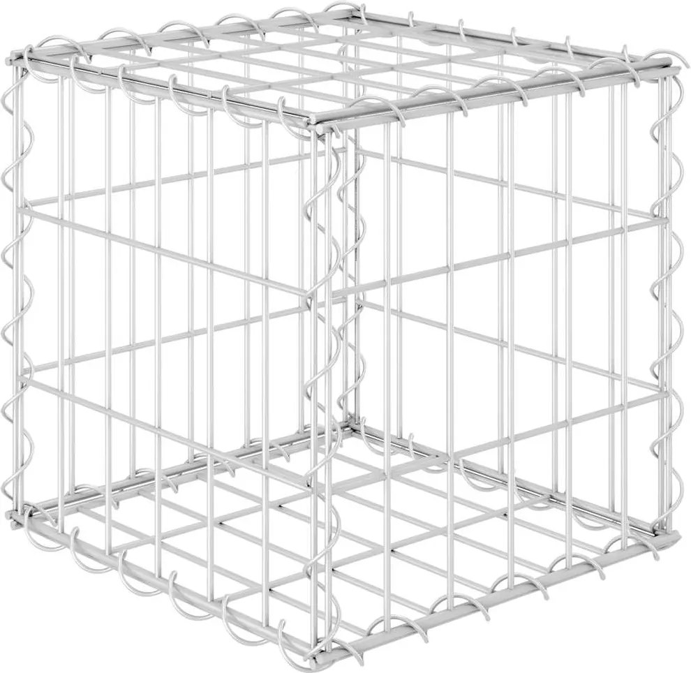 vidaXL kocka alakú acélhuzal gabion magaságyás 30 x 30 x 30 cm