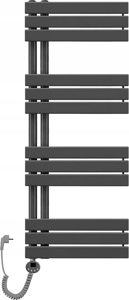 Fürdőszobai radiátor dekoratív elektromos létra 1180x500 600W antracit
