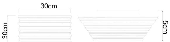 Globo 67347D1 - HAYDEN LED mennyezeti lámpatest LED/15W/230V 3000K 30x30 cm