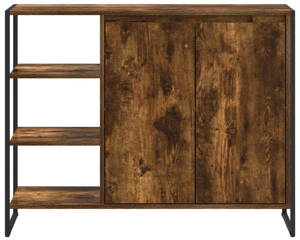 Oldalsó szekrény Füstös tölgy 96.5 x 30 x 75 cm Faanyag