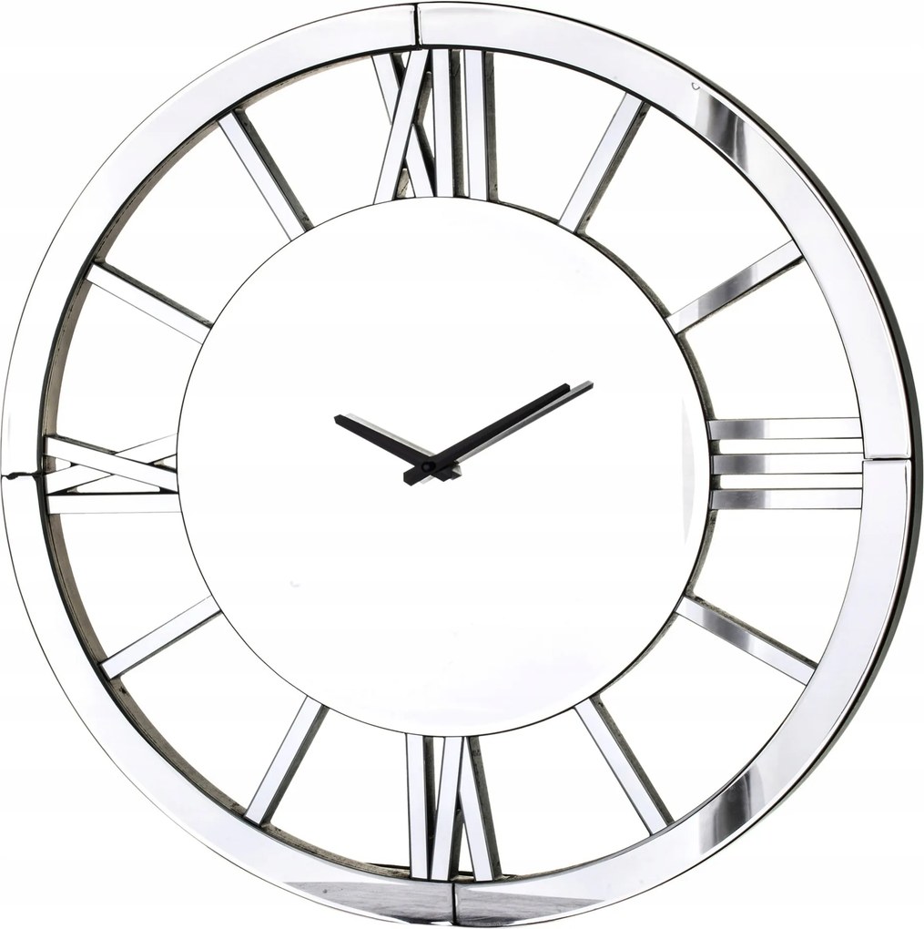 Falióra nagy 60 cm tükör ezüst glamour