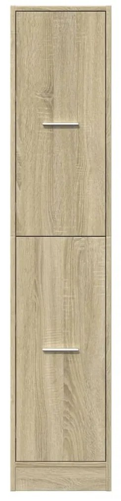 sonoma tölgyfa patikusszekrény 30 x 41 x 144,5 cm rétegelt fából