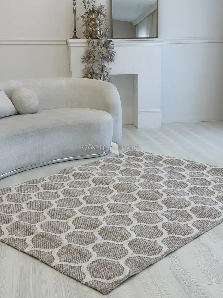 Bouclair bézs G3718 rongyszőnyeg 160x220cm