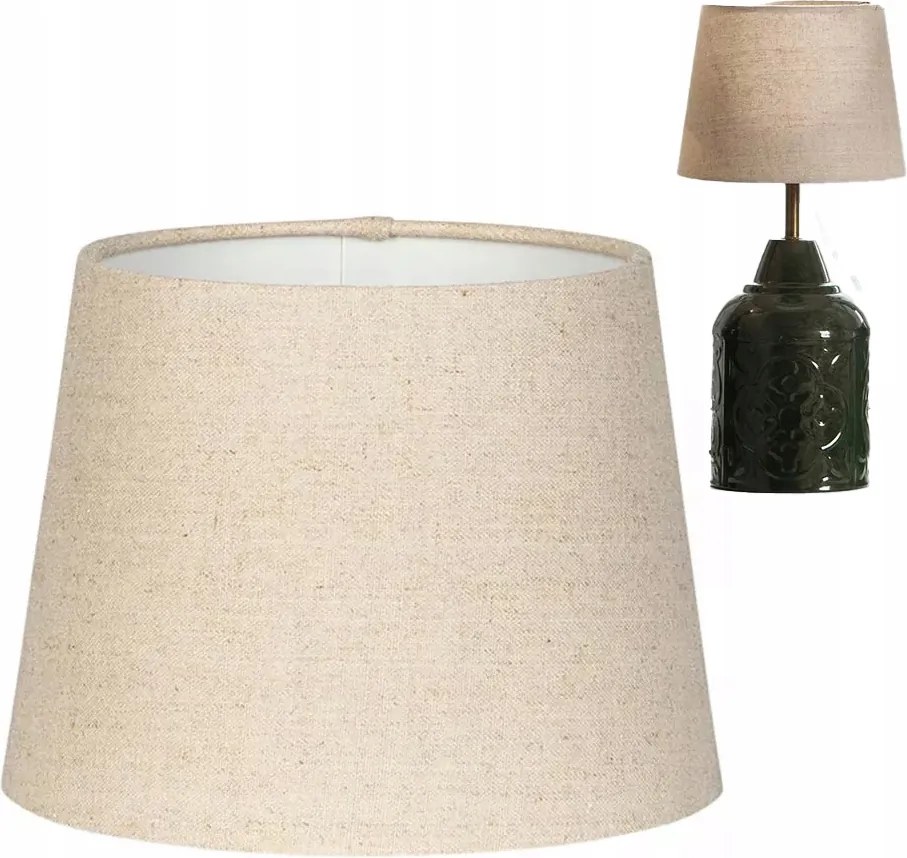 Boho Lámpabúra Izzóhoz Bézs 20cm Asztali Éjjeli Lámpához natúr