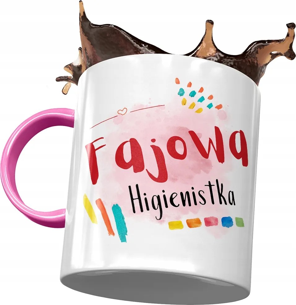 Rózsaszín Bögre Higiénikusnak Cool Higiénikus Nyomtatott Fotóval