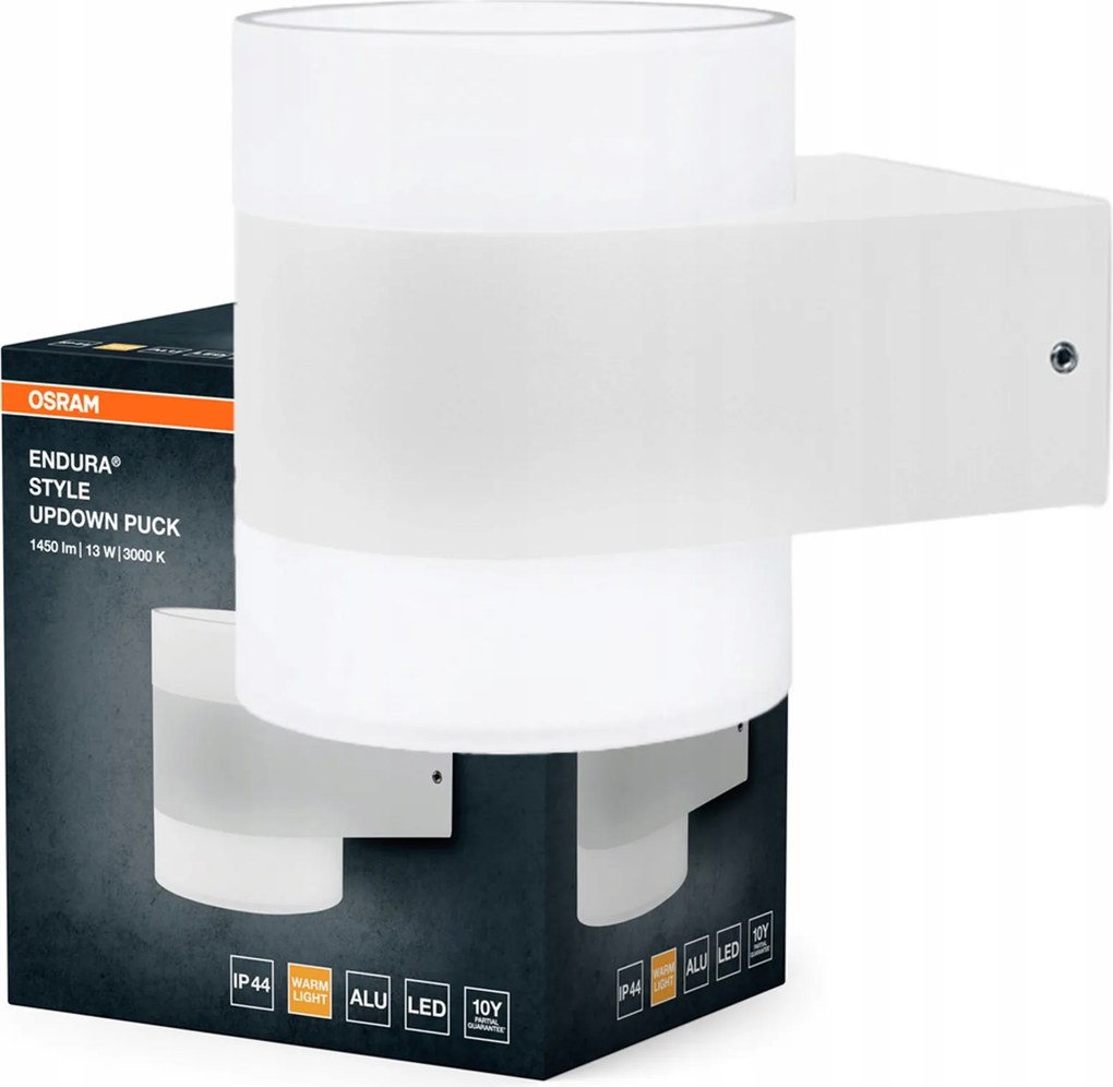 Kerti fali lámpa Kültéri Led lámpa 12.5W 980lm 3000K Fehér IP44 Endura