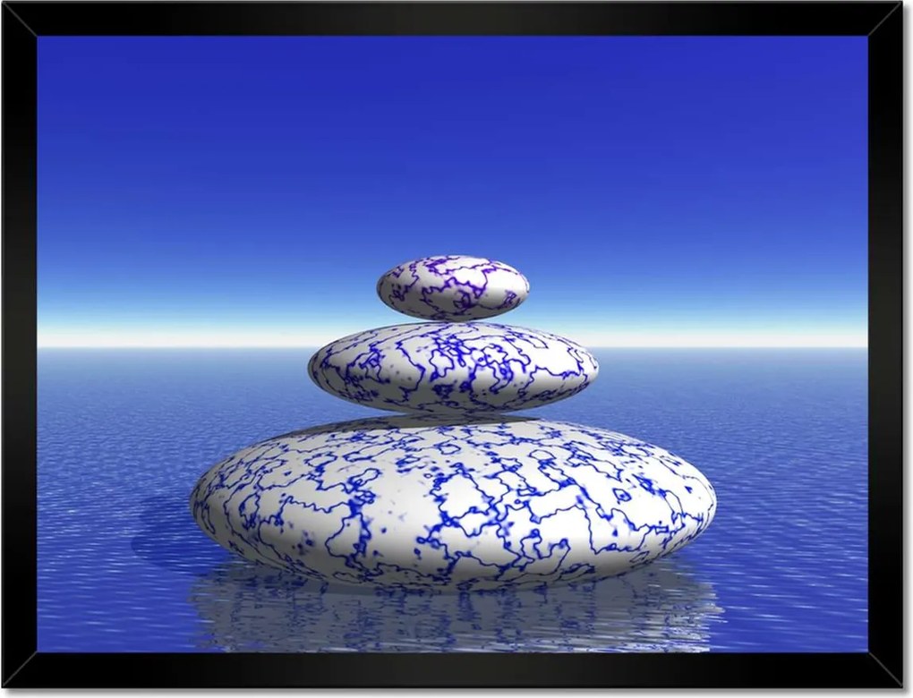 Poszterek keretben 40x30 Zen kövek