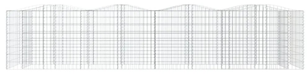 íves horganyzott vas gabion magaságyás 400 x 100 x 100 cm