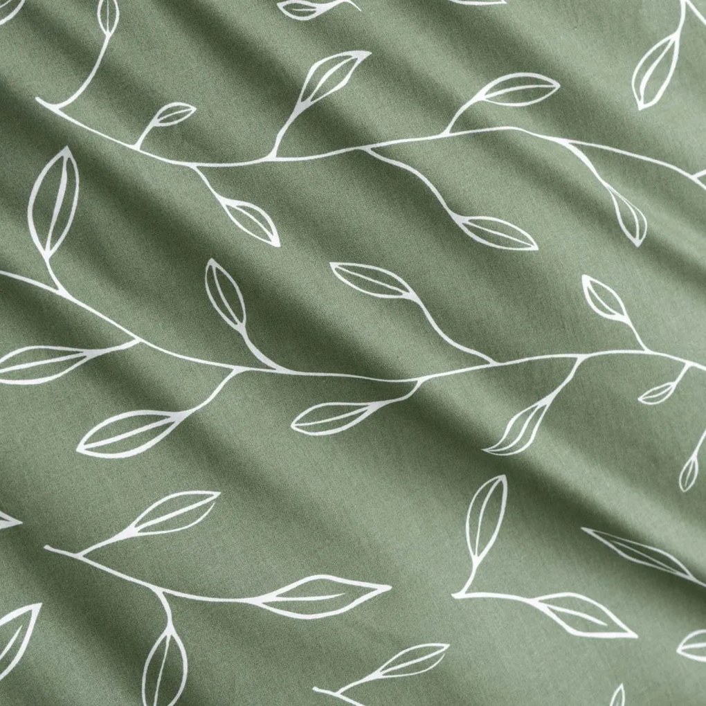 Goldea pamut párnahuzat - tealevél mintás 50 x 60 cm