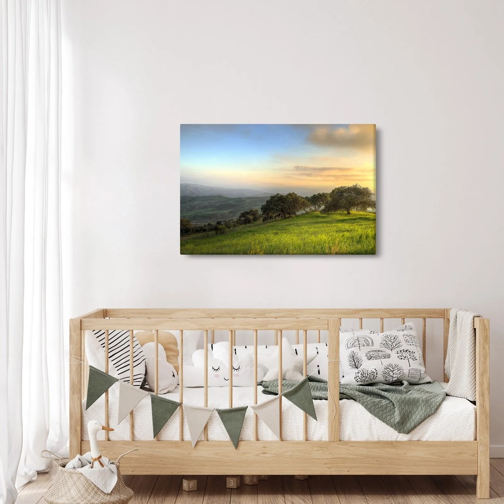 Kép - Kilátás a dombról (90x60 cm)