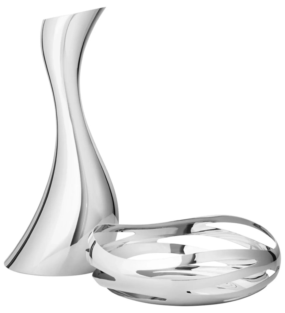 Cobra süteményes zacskó 24 cm + 1,2 literes kancsó, rozsdamentes acél - Georg Jensen