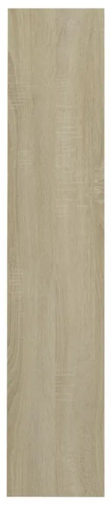 2 db sonoma-tölgy fali cipősszekrény 80 x 18 x 90 cm