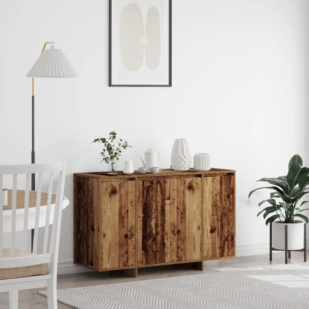 Barna büfé Régi fa Fa 120 x 41 x 75 cm Büfé Négyszögletes