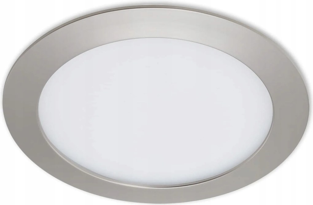 Led süllyesztett mennyezeti lámpa Briloner 17 cm, 12 W, matt nikkel, IP44