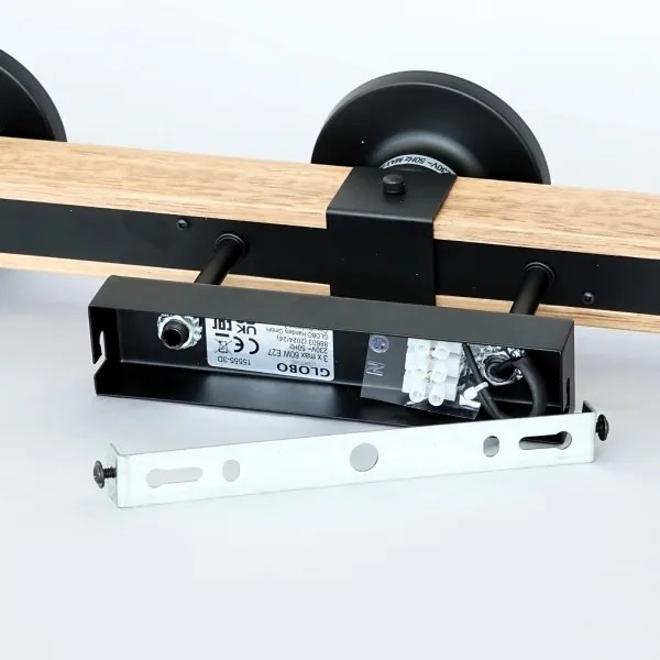 Brilagi - VISTA felületre szerelhető csillár 3xE27/60W/230V tölgy