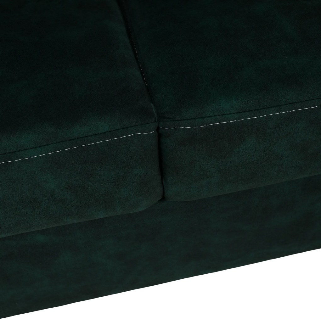 Ülőgarnitúra, smaragdzöld, jobbos, MALAGA BIG