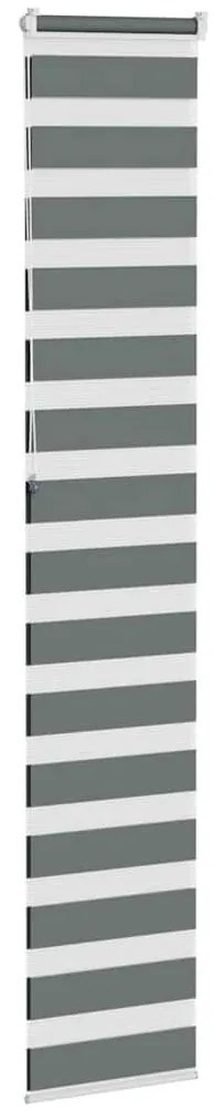 zebrafüggönnyel sötét szürke szövetszélesség 45,9 cm poliészter
