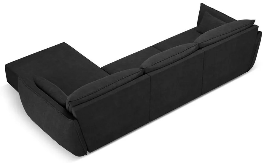 Sötétszürke sarokkanapé (jobb oldali) Vanda – Mazzini Sofas