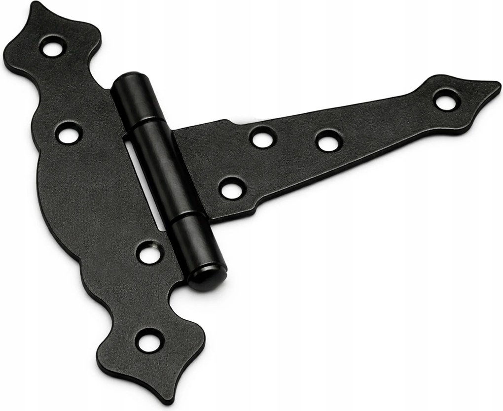 Zsanér fa kapuhoz dekoratív fekete 150x45x185x2,5 háromszögletű 1db