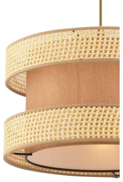 Zsinóros függőlámpa HALO 1xE27/60W/230V barna/bézs