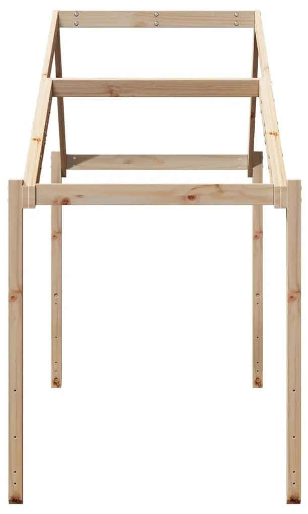 tömör fenyőfa gyerekágytető 203 x 95,5 x 142 cm
