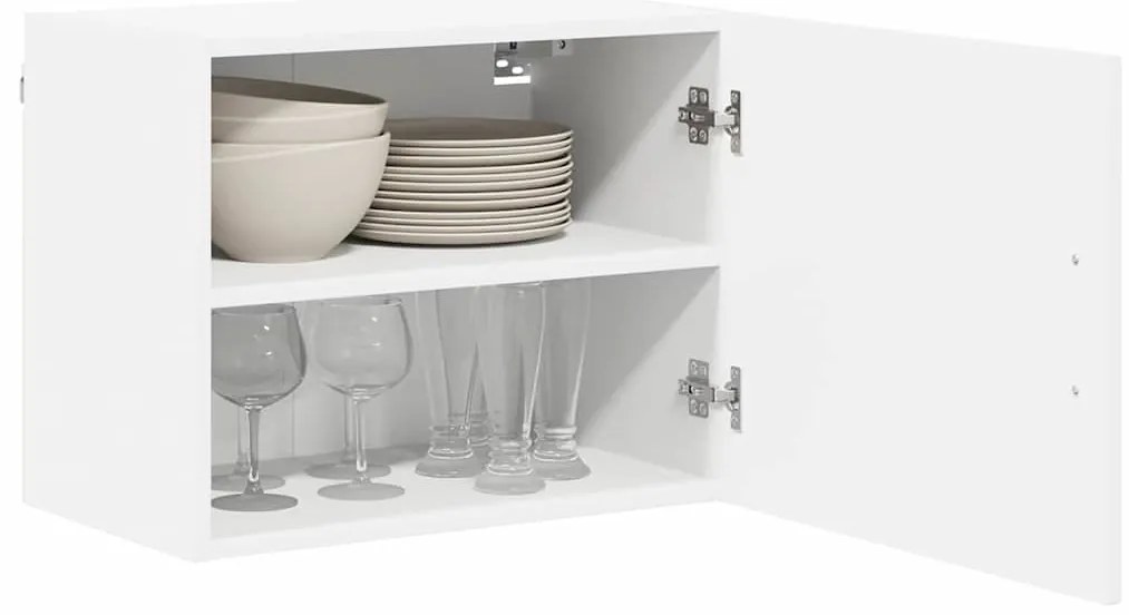 Fali konyhaszekrény 2 pcs Fehér 50 x 31 x 40 cm Faanyag