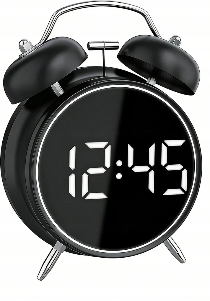 Retro elektronikus ébresztőóra hangos riasztással és jól olvasható Led kijelzővel