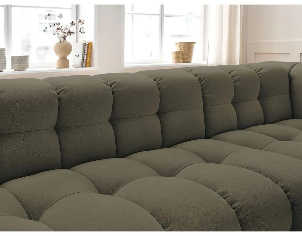 Zöld sarokkanapé (jobb oldali) Cloud – Bobochic Paris