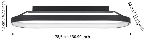 Eglo 900631 - LED Dimmelhető mennyezeti lámpa CODRIALES LED/27W/230V