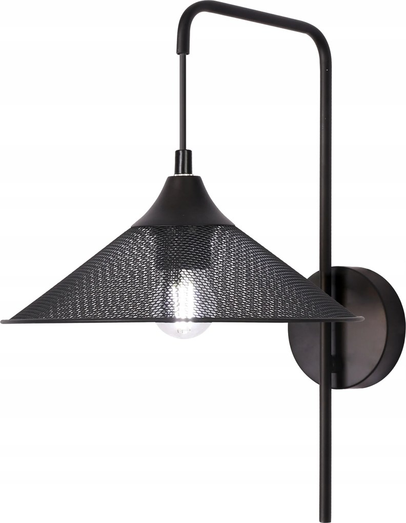 Fali lámpa, fali lámpa fekete Kiruna XX konyha előszoba szekrény fölé